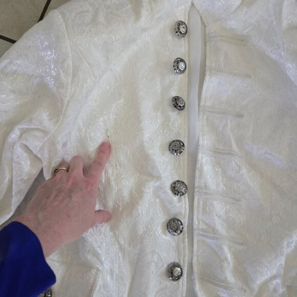 Mens Steampunk Victorian Gothic Costume Jacket Pants Set M – Pirate Tailcoat - Picture 3 of 16